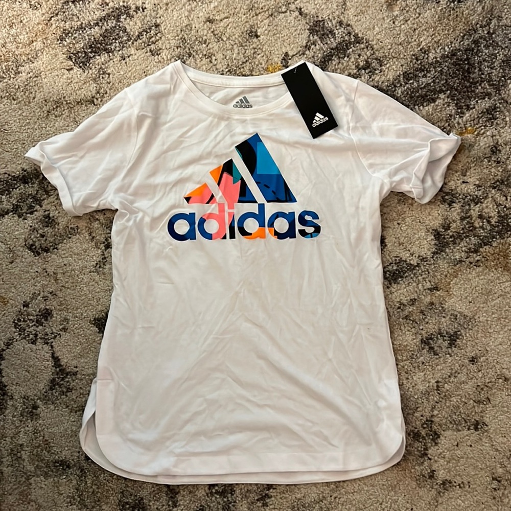 Adidas, kids, shortsleeved fitness top